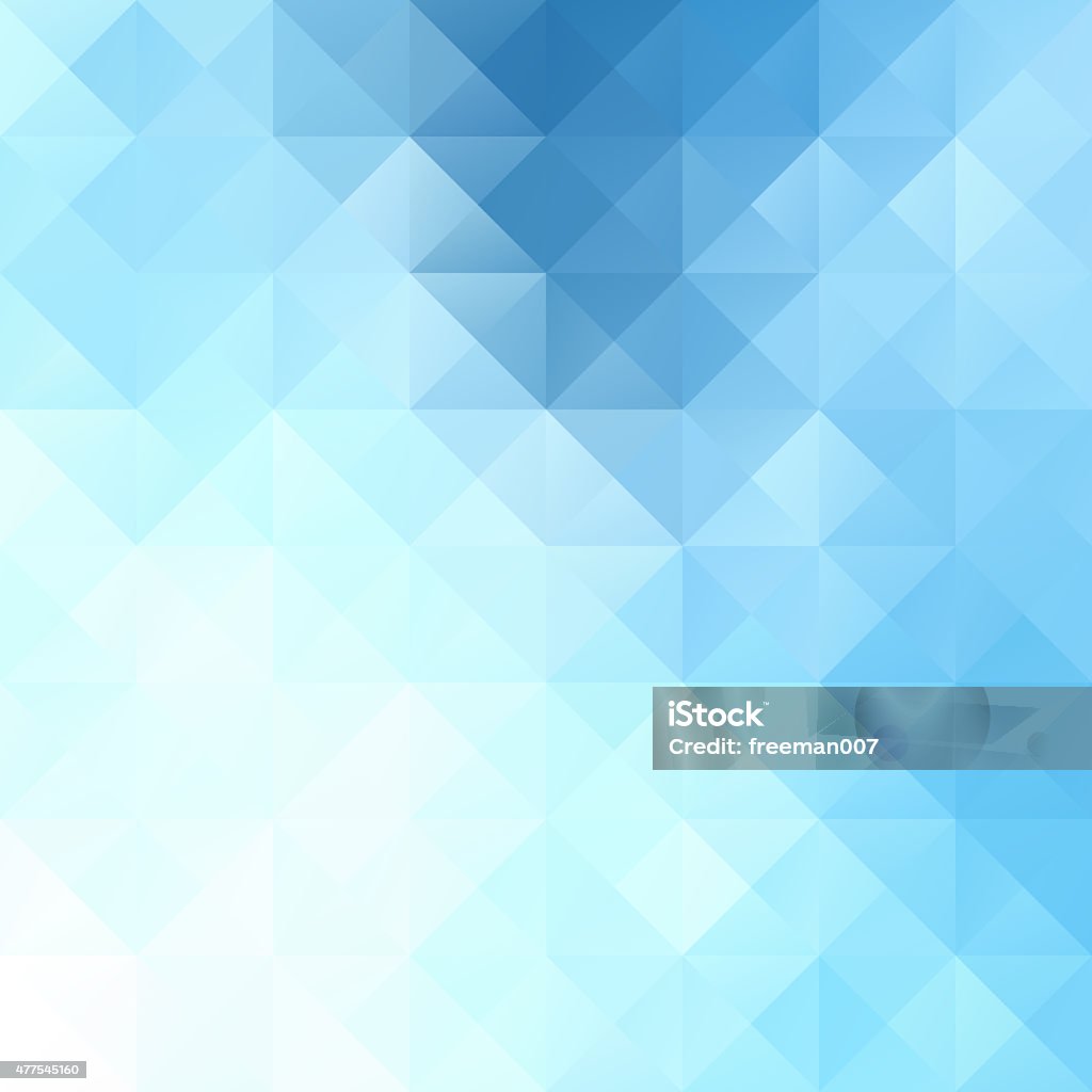 Blue White Bright Mosaic Background, Creative Design Templates Pattern Stock Photo
