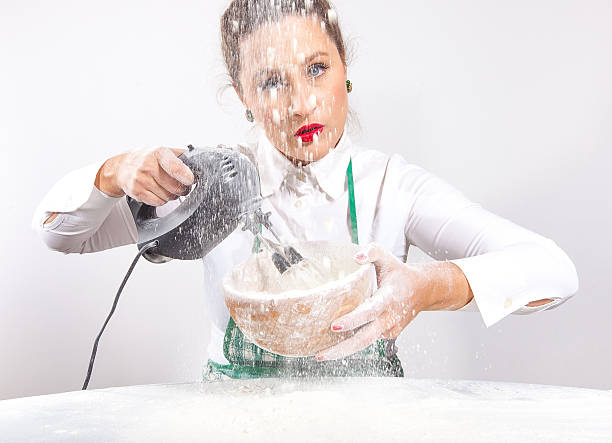 istock Crazy cooking housewife 477545227