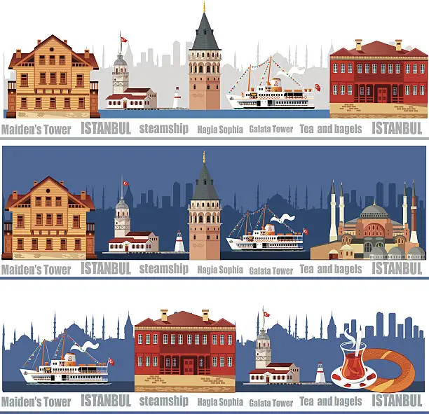 Vector illustration of İstanbul Panorama