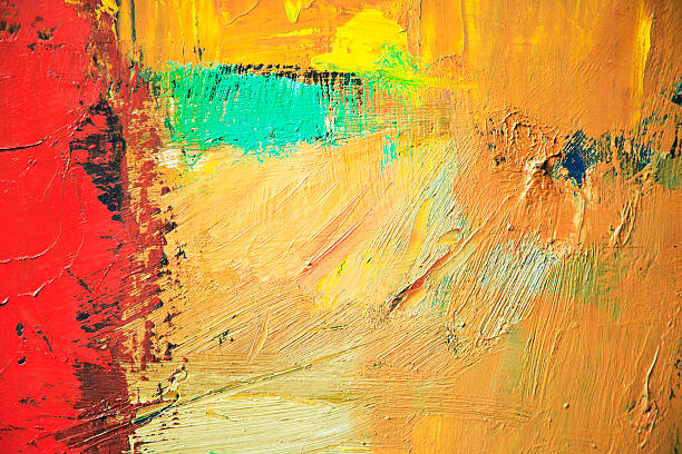 istock Abstract painted red and yellow art backgrounds. 477548423