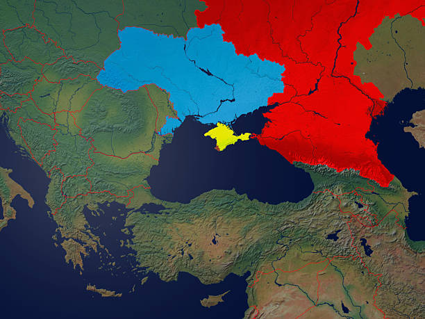 istock Ukraine and the Crimean Crisis  with borders 477548743