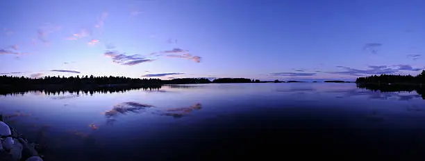 Coastline in Sweden at midsummer