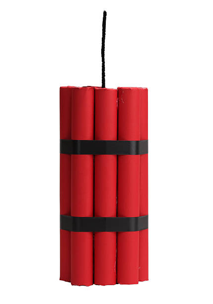 dynamite dynamite, isolated with clipping path firework explosive material photos stock pictures, royalty-free photos & images