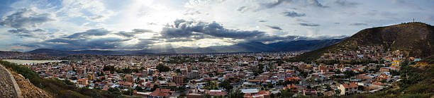 Sunset in Cochabamba stock photo