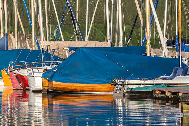 istock sport boat harbor on a lake 477552760