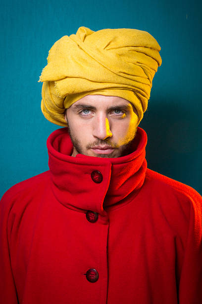 istock Colored male portrait 477552794