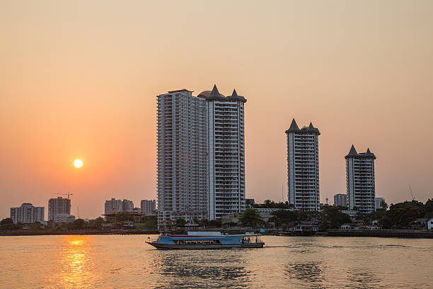 istock Sunset Bangkok city. the Chao Phraya River 477553044
