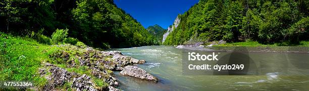 Panoramic View Of The Dunajec River In The Pieniny Mountain Stock Photo - Download Image Now