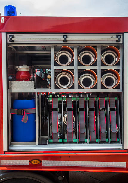 istock Firefighting  Equipment in  track 477553918