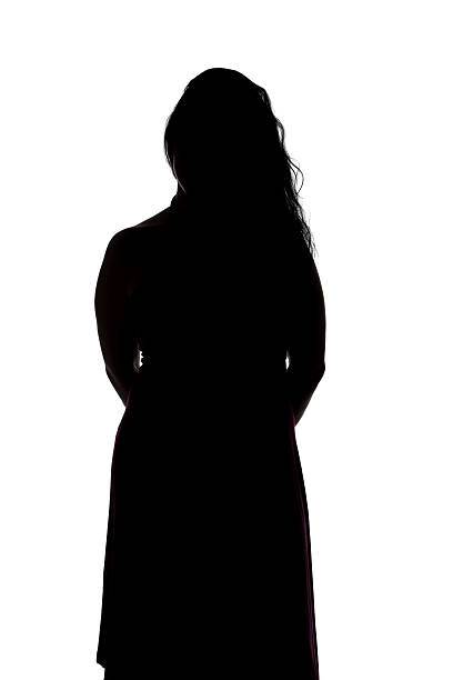 istock Image of silhouette curvy woman 477554078