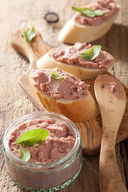 istock healthy chicken liver pate with sage in jar and bread 477555556