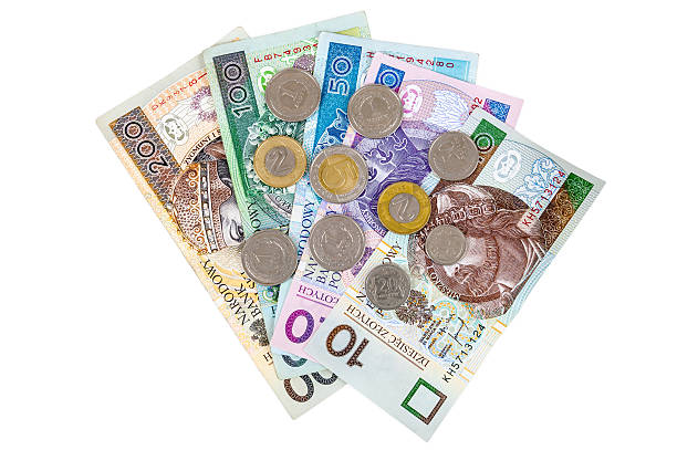 istock Set of polish banknotes and coins 477555981