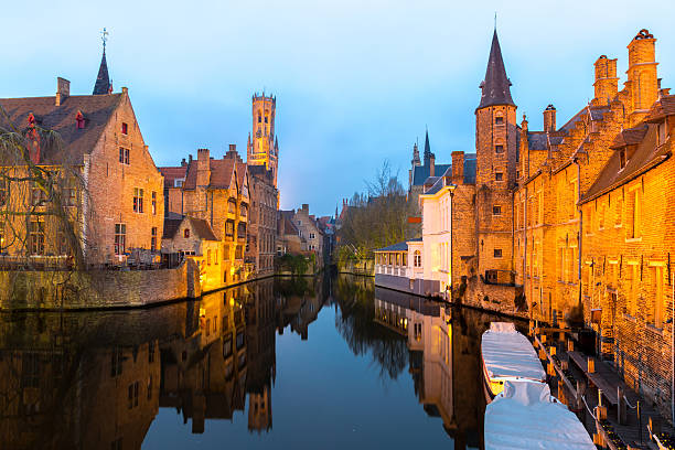 istock Bruges, Belgium at dusk. 477556332