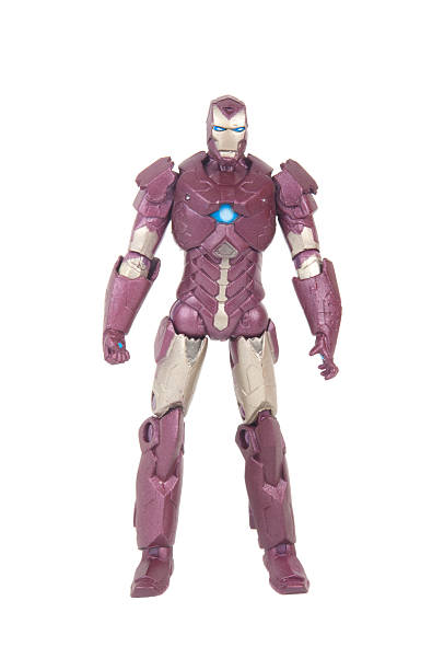 Iron Man Action Figure Adelaide, Australia - June 8, 2015: A studio photograph of an Iron Man Action Figure from the Marvel Comics Universe. Marvel toys are highly sought after collectables. action figure stock pictures, royalty-free photos & images