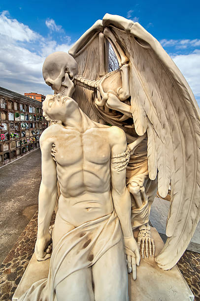 kiss of death. - morbid angel stok fotoğraflar ve resimler