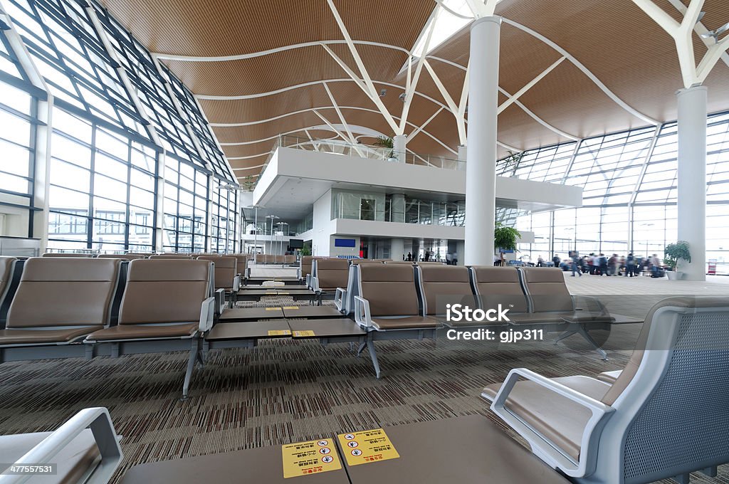 Interior of the airport in pudong shanghai china Abstract Stock Photo