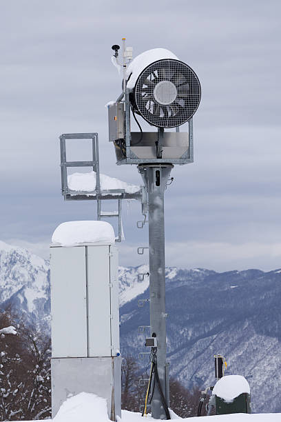 istock Snow cannon in the mountain ski resort 477560518