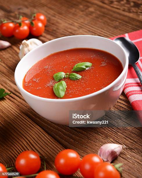 Tomato Soup Stock Photo - Download Image Now - Tomato Soup, Appetizer, Aromatherapy