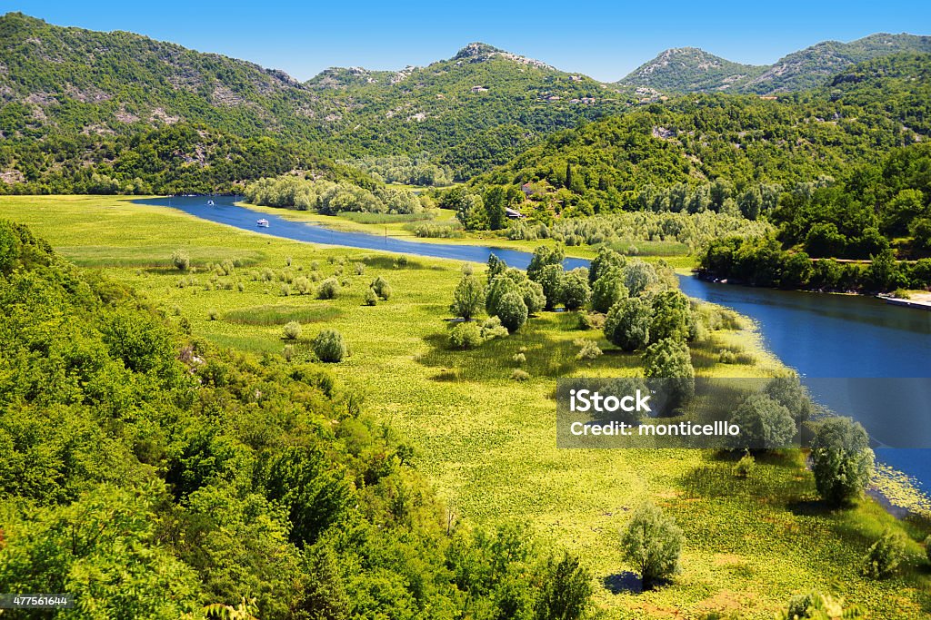 Skadarsko jezero, Montenegro, the largest lake in the Balkans Skadarsko jezero, Montenegro, the largest lake in the Balkan Peninsula. 2015 Stock Photo