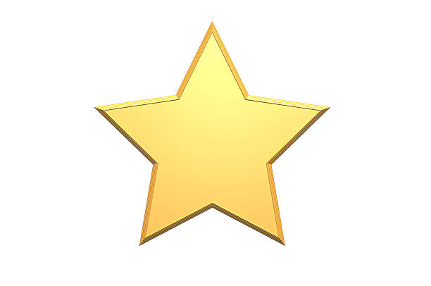 golden star - star shape service perfection gold стоковые фото и изображения