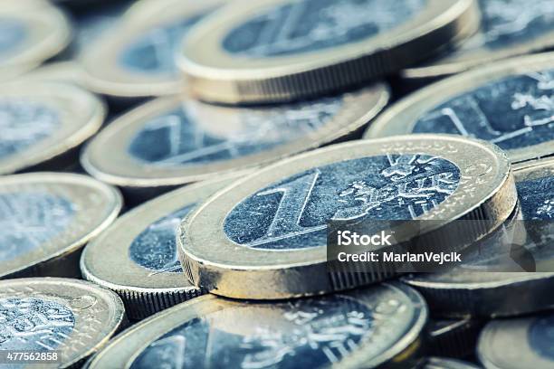 Euro Coins Euro Money Euro Currency Stock Photo - Download Image Now - Home Finances, Treasury, UK
