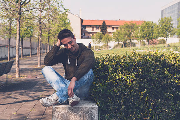 istock Young  man posing in an urban context 477563612