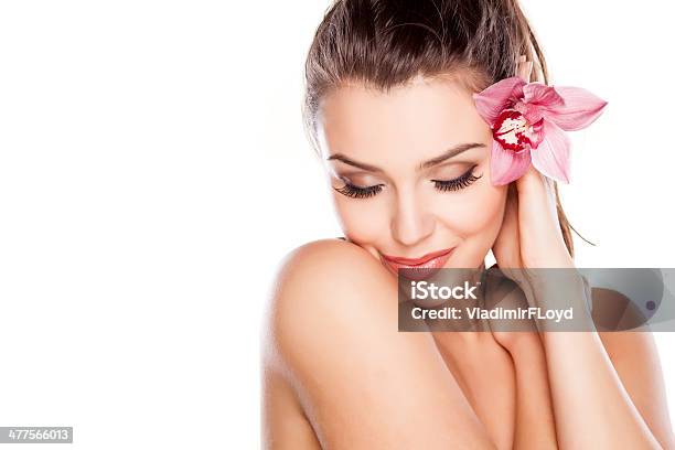 Pure Beauty Stock Photo - Download Image Now - Flower, Women, Beautiful Woman