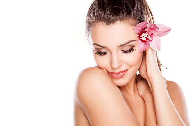 puro beleza - beauty spa spa treatment health spa orchid imagens e fotografias de stock