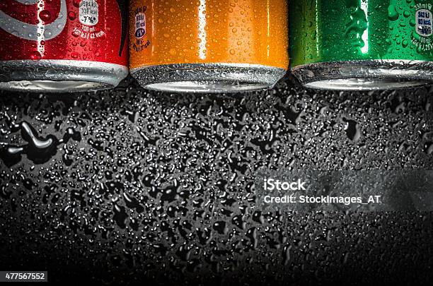 Ice Cold Beverages Stock Photo - Download Image Now - Fanta, Can, Cola