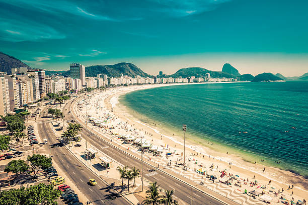 istock Copacabana Beach and Sugar Loaf Mountain in Rio de Janeiro 477567642