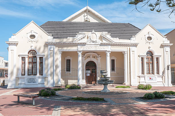 Town hall in George George, South Africa - January 4, 2015: The historic town hall in George, built 1911 to 1912 george south africa stock pictures, royalty-free photos & images