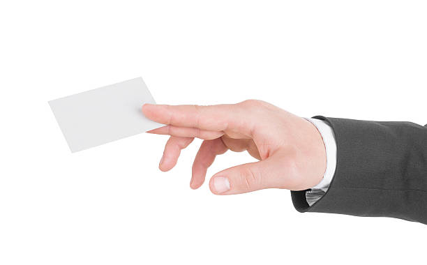 istock Businessman's Hand with blank credit Card 477576139