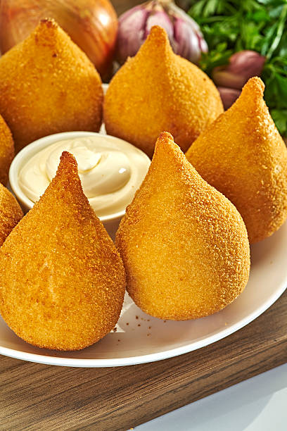 Traditional coxinha of Brazil