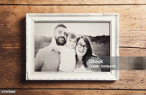 Fathers Day Composition Stock Photo - Download Image Now - Picture Frame, Photograph, Photography