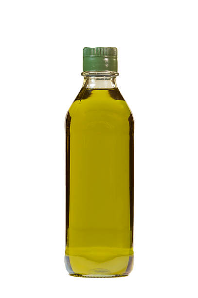 istock Olive oil bottle isolated over white background. 477578718