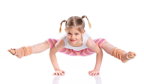 istock Girl practice yoga 477579178