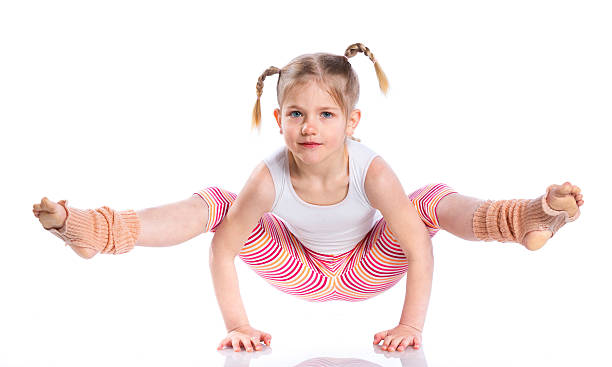 istock Girl practice yoga 477579180