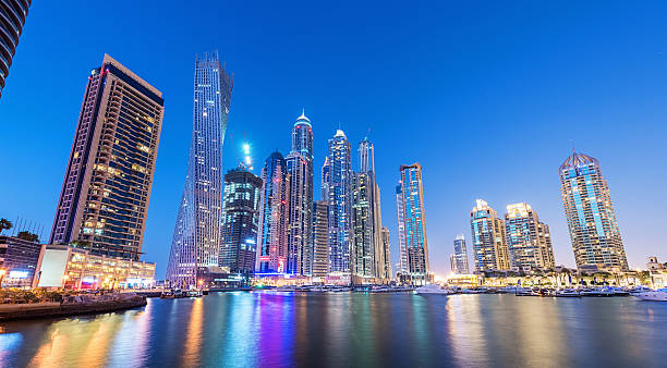 istock Dubai Marina by Night, United Arab Emirates 477584762