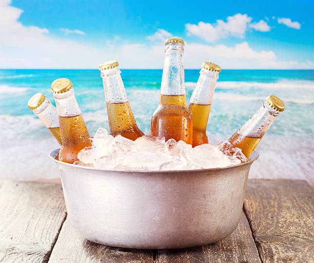 istock cold bottles of beer in bucket with ice 477585632