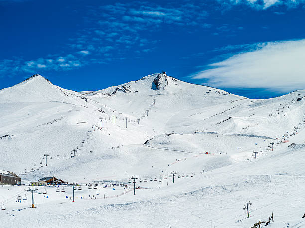 montanhas não vale nevado n.o chile - vale nevado imagens e fotografias de stock