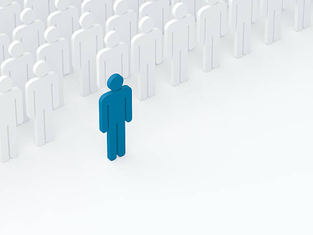 istock Leader came out from the crowd (leadership concept) (3D render) 477591920