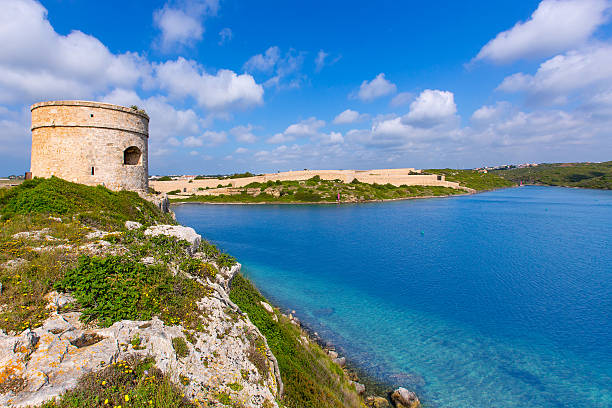 istock Menorca La Mola watchtower tower Cala Teulera in Mahon 477594612