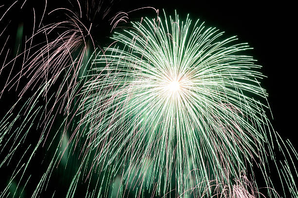 istock Holiday firework against the night sky 477594930