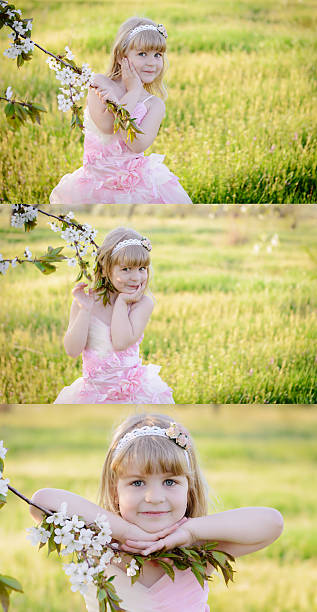 The beautiful little girl
