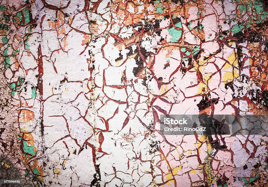 Weathered Graffiti On Wall Weathered graffiti on wall. Backgrounds Stock Photo