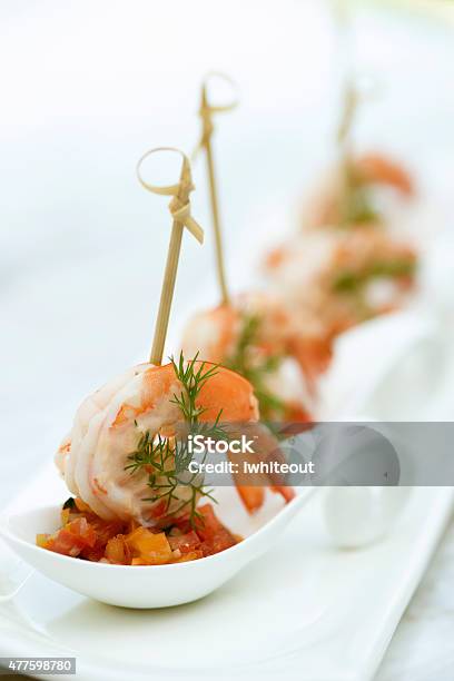 Shrimp Appertizer Stock Photo - Download Image Now - Appetizer, Luxury, Food And Drink Industry