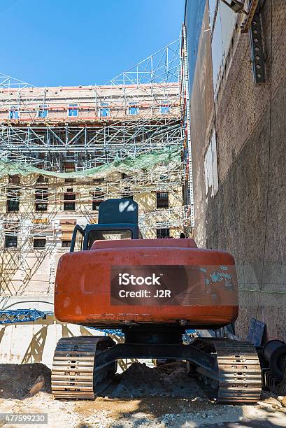 Construction Site In Barcelona Stock Photo - Download Image Now - 2015, Archaeology, Architecture