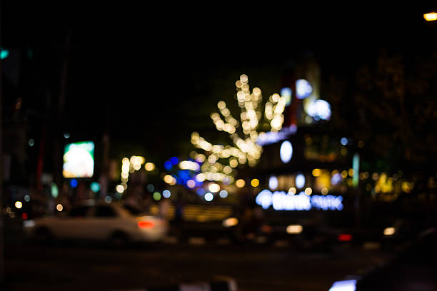 istock City night light blur bokeh , bokeh background. 477603196