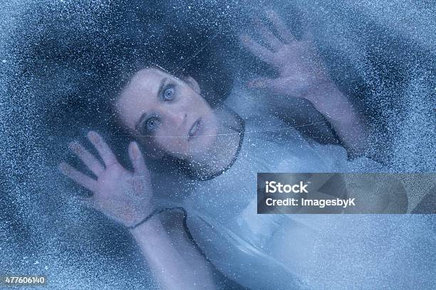 Frozen Body Under The Ice Stock Photo - Download Image Now - Frozen, Ice, Below