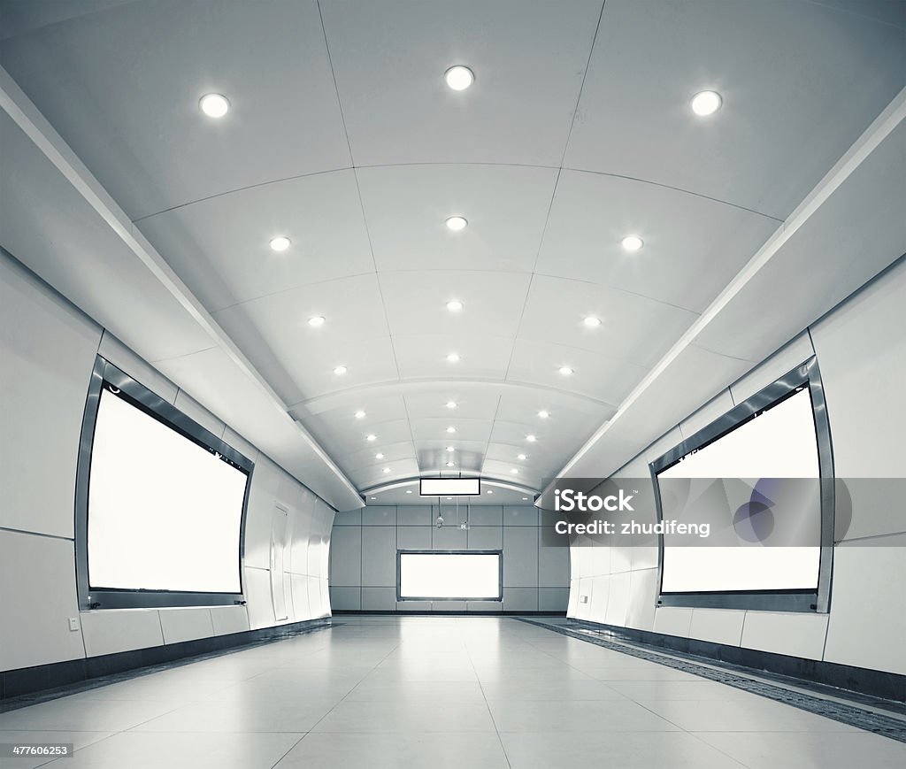 corridor of modern building Architecture Stock Photo